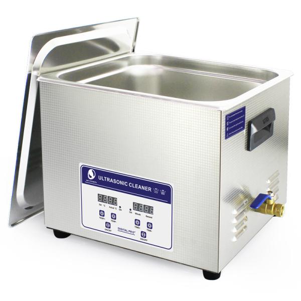 líquido de limpeza ultrassônico ajustável de Benchtop do calefator 15L, banho ultrassônico do líquido de limpeza da escova de ar da pintura
