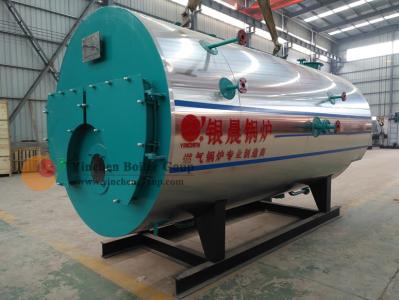 0.25-5 5kw Oil Fired Hot Water Boiler , Horizontal Fire Tube Boiler ZWNS