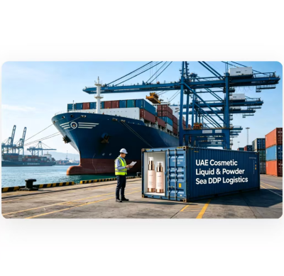 Cosmetic Liquid / Powder Sea Shipping to UAE DDP Logistics For Efficient Freight