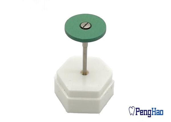 22x2.5mm Dental Zirconia Abrasive Tools , Green Dental Ceramic Diamond Grinding Stone