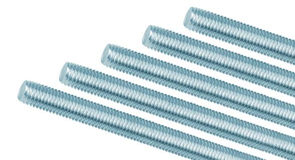 DIN 975 DIN976 Carbon Steel Full Threaded Rod / Bar 1m Galvanization Class 4.8 8.8