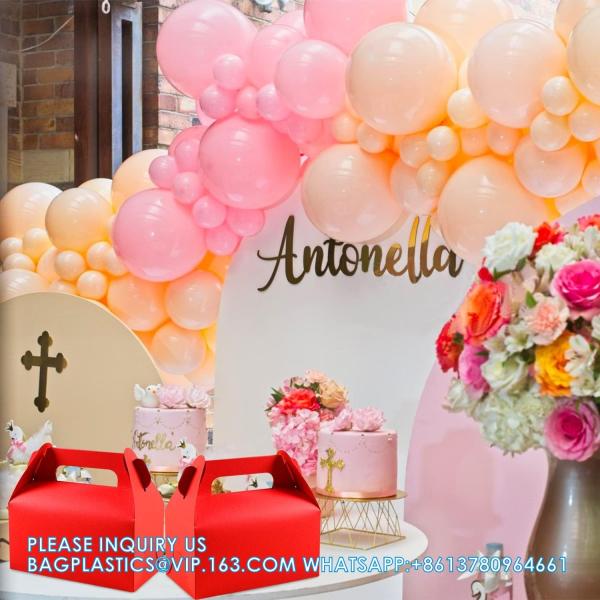 Party Favor Treat Boxes, Goodie Boxes, Gable Paper Gift Boxes With Handles. Rainbow Party Decoration Supplie