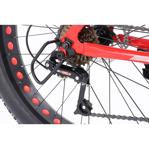 Fat tire vélo Fatbike personnalisable Croisière Neige Pleine suspension Vélo de montagne Vélo de plage Vélos à queue douce 21 vitesses
