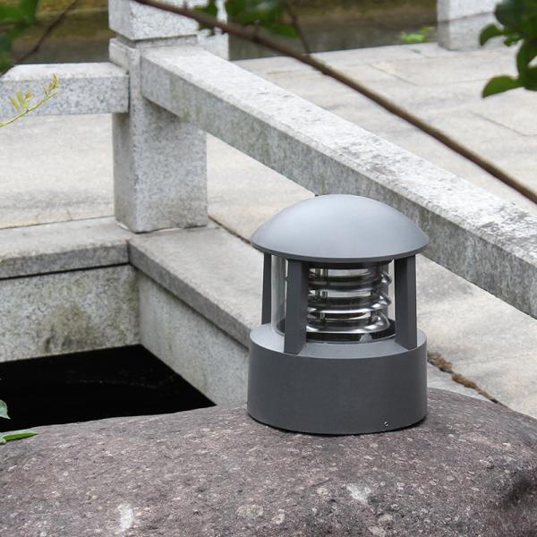 Gate Led Pillar Lights Outdoor Column Driveway Aluminum PC 215x255MM E27