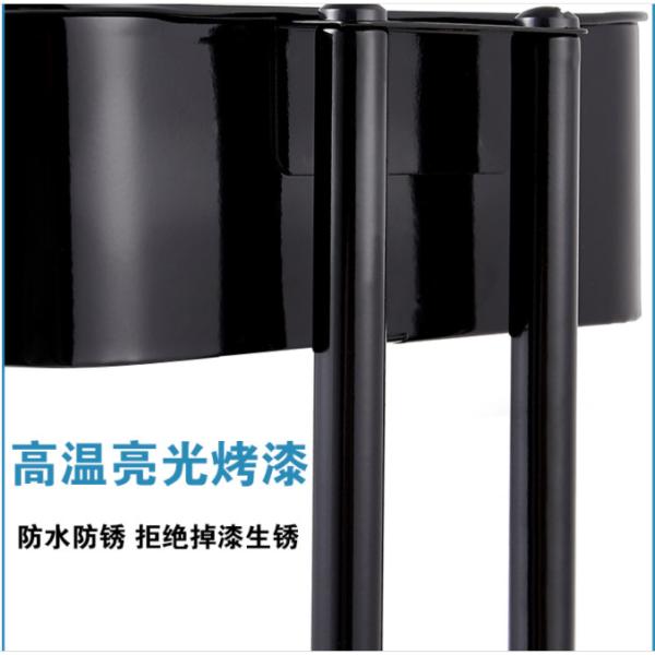 Removable 3 Layers 87cm Height Metal Trolley Cart For Bathroom