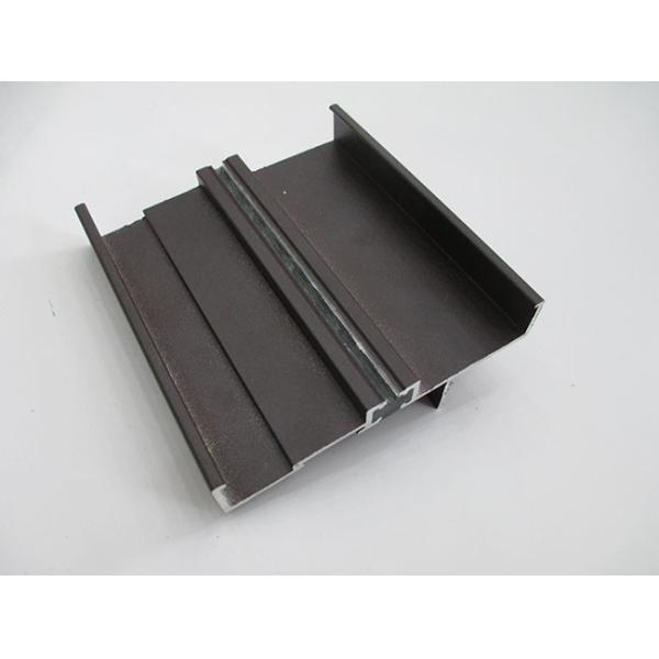Powder Coating Aluminum Extrusion Profiles Thermal Break With Rubber Strip