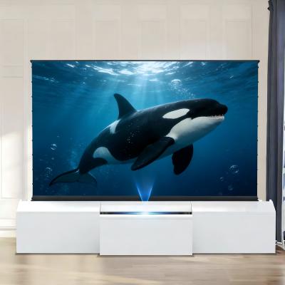 Motorised Telescopic TV Cabinet with Formaldehyde-Free MDF Board and Custom Size/Color Options for UST Projectors