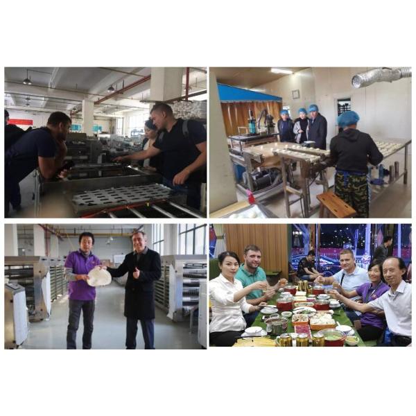 High Capacity 304 Stainless Steel Mexico Flour Tortilla Roti Production Line