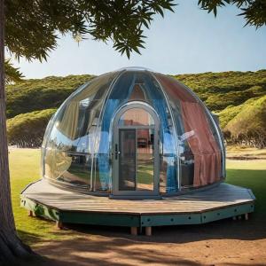 UV Resistant Transparent PC Bubble House Waterproof Geodesic Dome Tent for