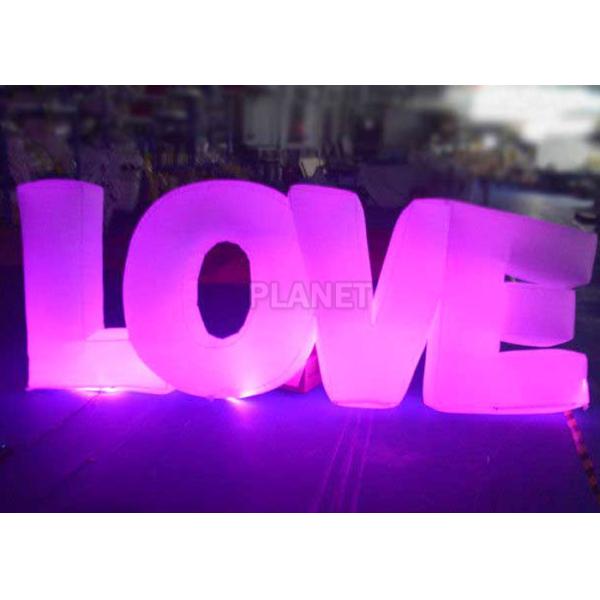 Веддинг раздувная любовь украшения освещения привела воздушный шар письма для этапа