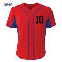 100% polyester sublimé pullover sportif équipe de baseball porter maillot sur mesure