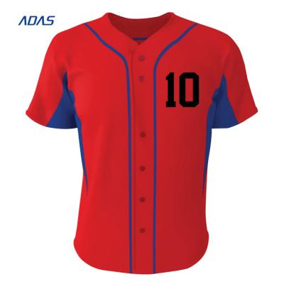 100% Polyester Sublimated Pullover Sports Baseball Team Wear Jersey Custom