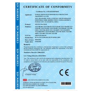 Foshan Zhongji Environmental Protection Equipment Co., Ltd. Сертификации