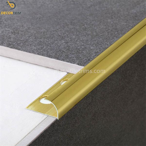 10mm Round Edge Metal Tile Trims Aluminum Alloy 6063 T5 Material