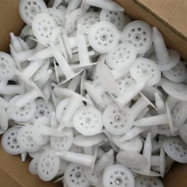 25-250 ((Мм) Белые HDPE спиральные пластиковые якори для крепления жесткой пены