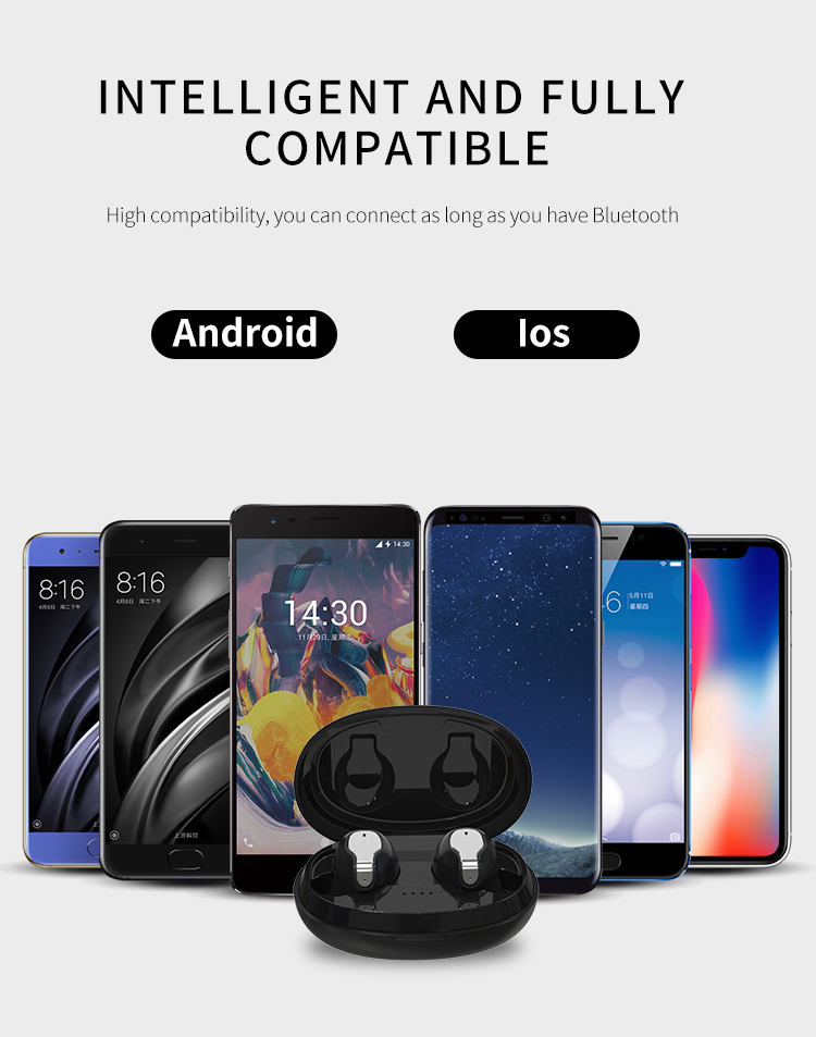 В управлении беспроводном Earbuds касания уха BT5.0 XY-5 TWS