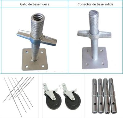 Electro Galvanized Base Jack Scaffolding Durable Industrial Solution