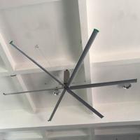 cuchillas grandes industriales del tejado 6 del diámetro 50rpm del flujo de aire de la fan de techo de los hvls del almacén de los 6m 20feet