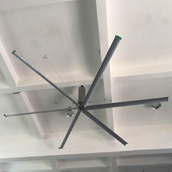 lâminas industriais do telhado 6 do diâmetro 50rpm do fluxo de ar 20feet do fã de teto dos hvls do armazém de 6m grandes