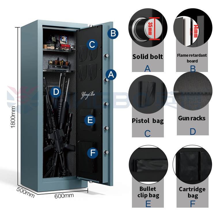 75 Mins Fireproof Rating Gun Safe Box Small Fireproof Gun Safe Gun And Document