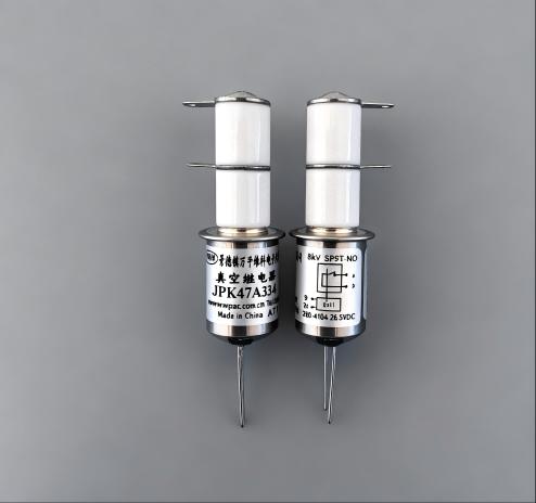 JPK47A334 SPST-NO High Voltage Vacuum Relay Switch with 1 Million Mechanical Life Compact Dimension Φ13.3*H61.5 and Low Contact Resistance 0.02Ω