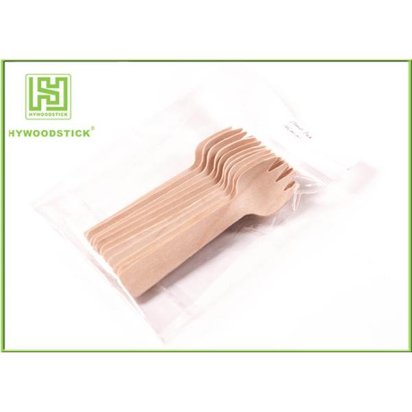 Biodegradable Eco Friendly Cutlery Set Birch Wooden Forks And Knives 200mm