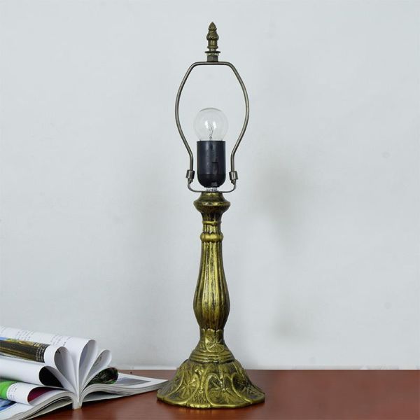 Flower Lampshade Table Lamp Aolly Base Bedroom art deco lamp(WH-TTB-68)