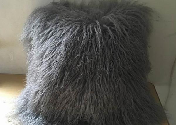 Lovely Home Mongolian fur Chair Cushion Handmade Tibetan Sheepskin Wool Pillow