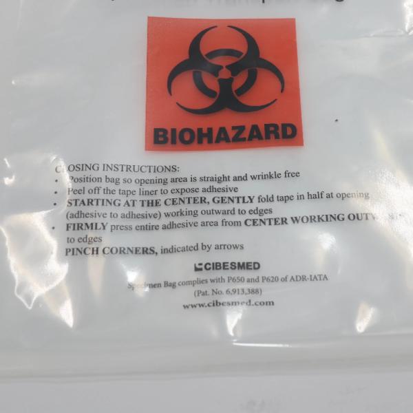 Экологически чистый полиэтиленовый рюкзак биологическая опасность образцы транспортный мешок / мешок для мусора