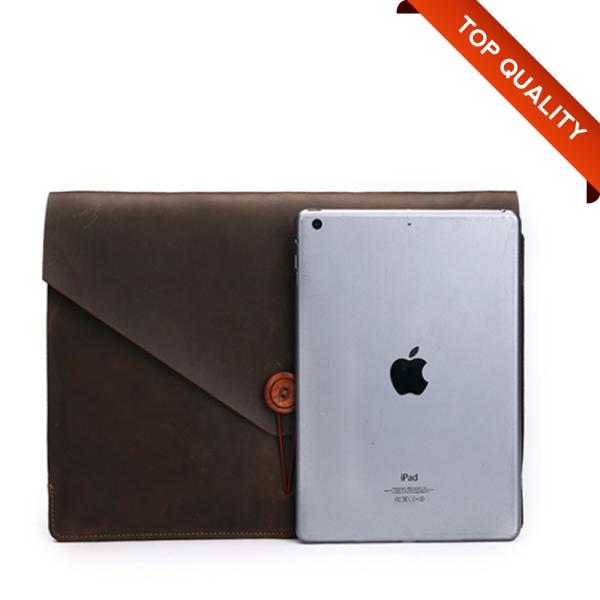 Документы рукава ноутбука стиля конверта Брауна размера A4 неподдельные кроют кожей рукав конверта ноутбука