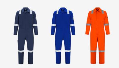 Reflective Anti-Static FR Coveralls 100% Cotton, Shipyard/Sea Port/Steel-Making Welder