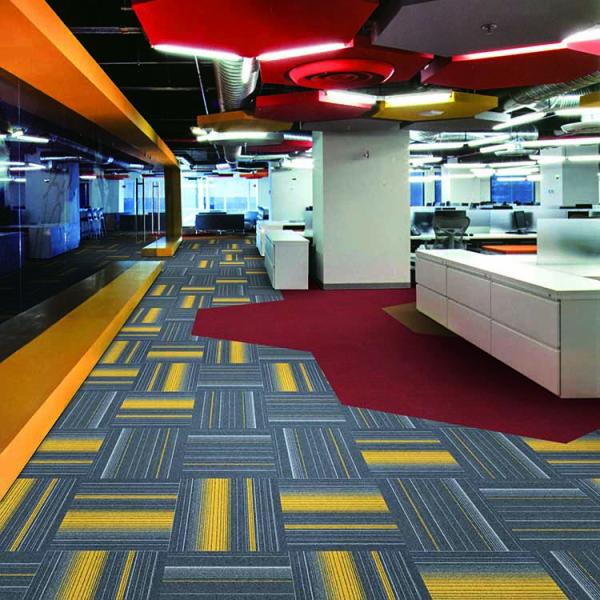Superseptember Office Floor Tiles Design Loop Pile Pattern with 2.8/4.5mm Pile Height