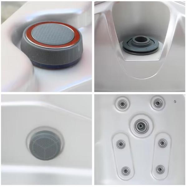 Jacuzzi Outdoor Spa Tub With Hydrotherapy Whirlpool Hot Tub For 5 Person Luxury Massage For Villa Use