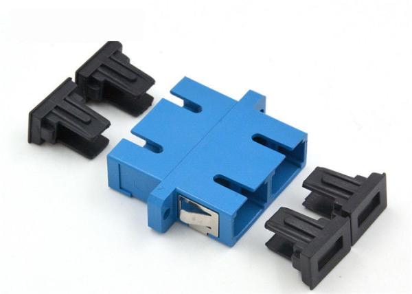 SC Fiber Optic Adapter with flange  SC UPC fiber bulkheard adapter Manufacturers
