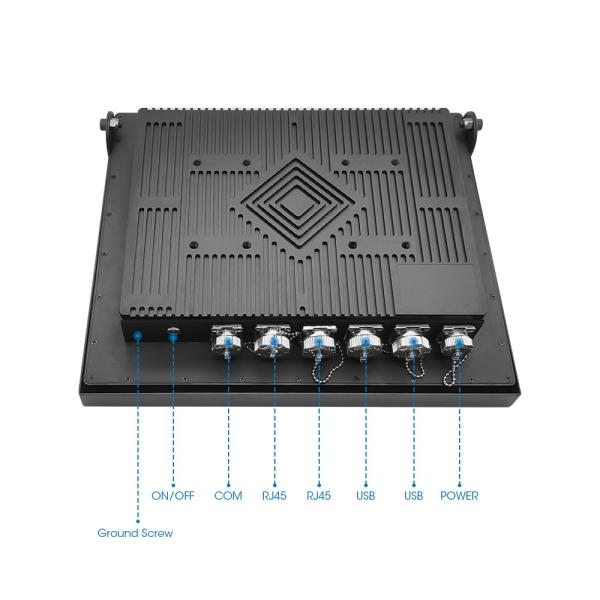 Rugged Watertight Panel PC 12V/9-36v DC Power Supply and Intel J6412 CPU for Tough Environments