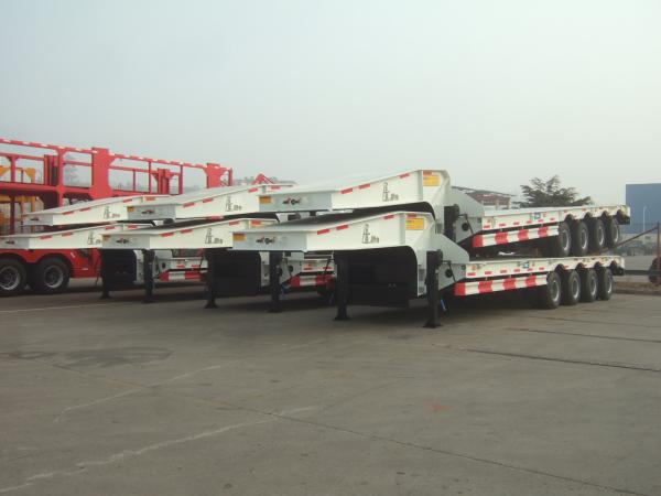 80ton low-bed trailer price China semi trailer factory low loader semi trailer truck