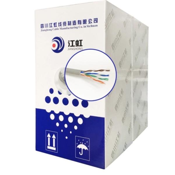 AWG23 CCA Copper 4 Pair Lan Cat6 Flat Ethernet Cable For Communication