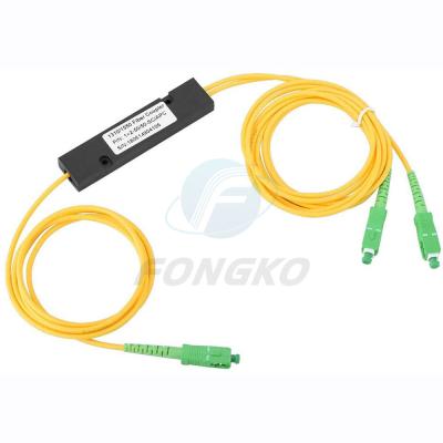 Da fibra de alta qualidade do 1:2 SC/APC do ODM FTTH do OEM acoplador ótico 1310nm ou 1490nm ou 1550nm da relação do divisor 1*2 micro FBT