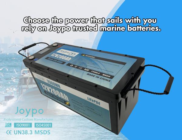 Fishing Boat Marine Waterproof 12V Lithium Battery 50Ah 100Ah 200Ah 300Ah
