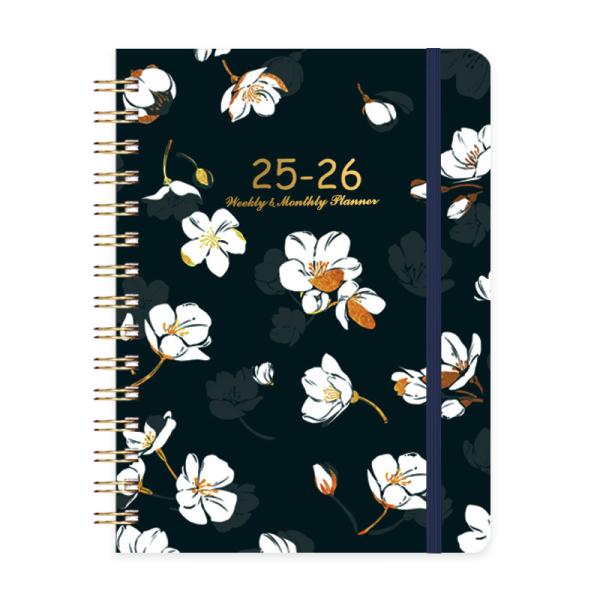 Cahier à spirale personnalisé à couverture rigide avec impression de logo format A5