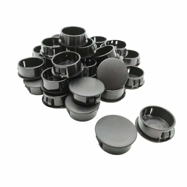 25mm Width PE Nylon Hole Plugs White Black Gray Color 100pcs/bag