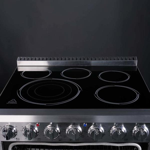 Forno elétrico com forno de 30 polegadas autonomia elétrica gama 124L / 4.4 Cu.Ft 12kW