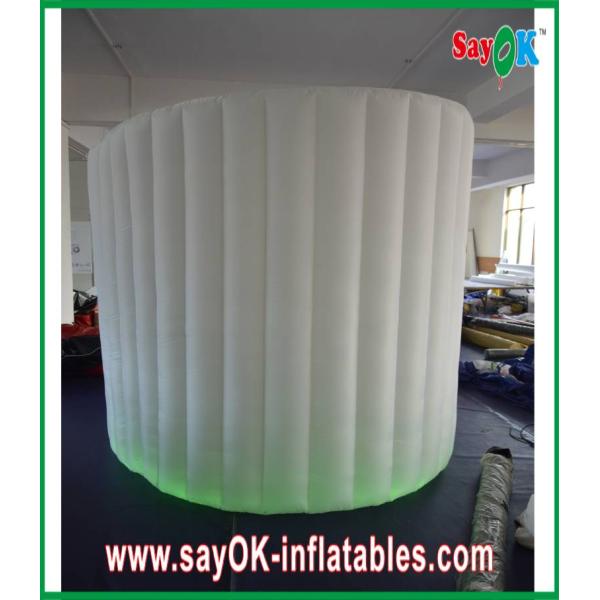 Wedding Photo Booth Hire Wind Resistant Inflatable Photo Booth , Lighting Inflatable Spiral Wall