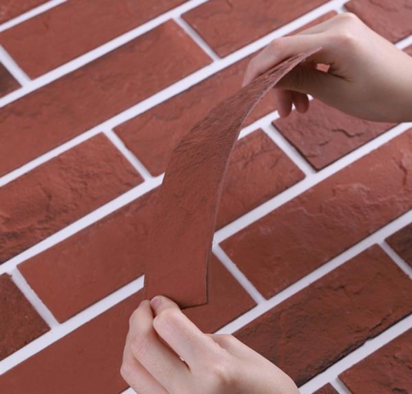 Tijolo flexível material de pouco peso dos azulejos do MCM para o revestimento exterior da parede interior