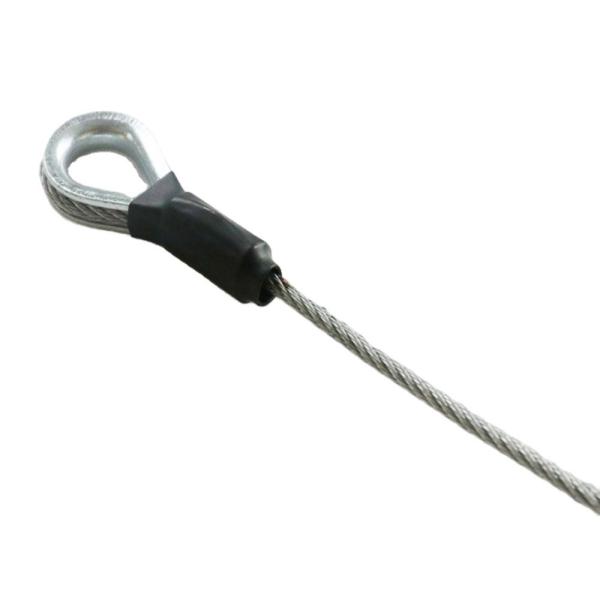 High Carbon Steel Pressed Flemish Eye Wire Rope Sling with Galvanized Surface and Custom Length