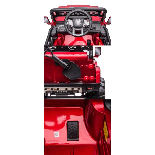 12v hors route Voyage en voiture électrique en voiture de jouet pour tout-petits 2 places Adapté à l'âge 3-8 ans