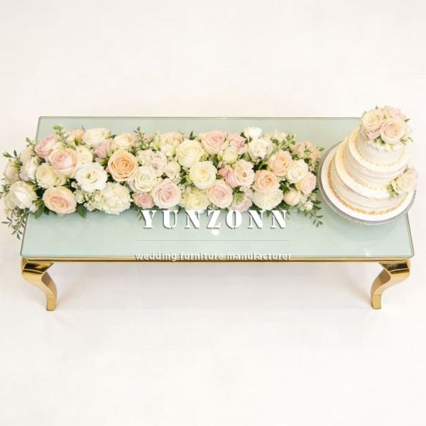 Modern Stainless Steel Tempered Glass Durable Coffee Table Simple Design Center Piece Living Room Wedding Home Furniture