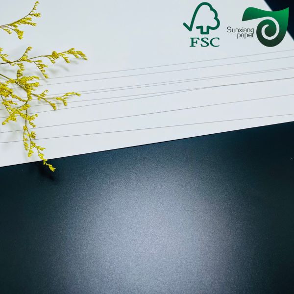 FSC 300gsm Single Sided Coated Paper  High Folding Resistance For Food Packaging  Takeaway Boxes