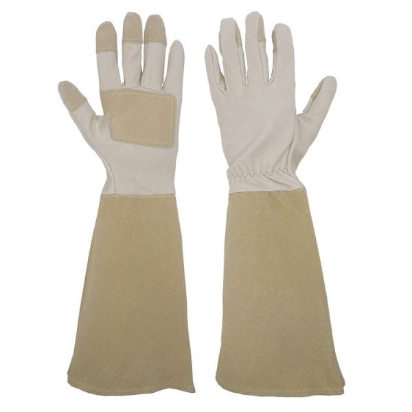 Thornproof Leather Gauntlet Gardening Gloves