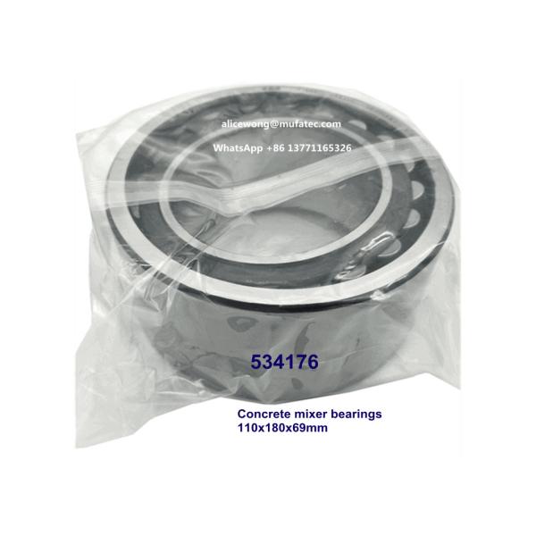 534176 Concrete mixer bearings taper roller bearings 110x180x69mm